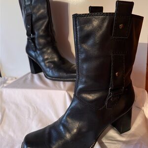 AEROSOLES Black Heeled Boots